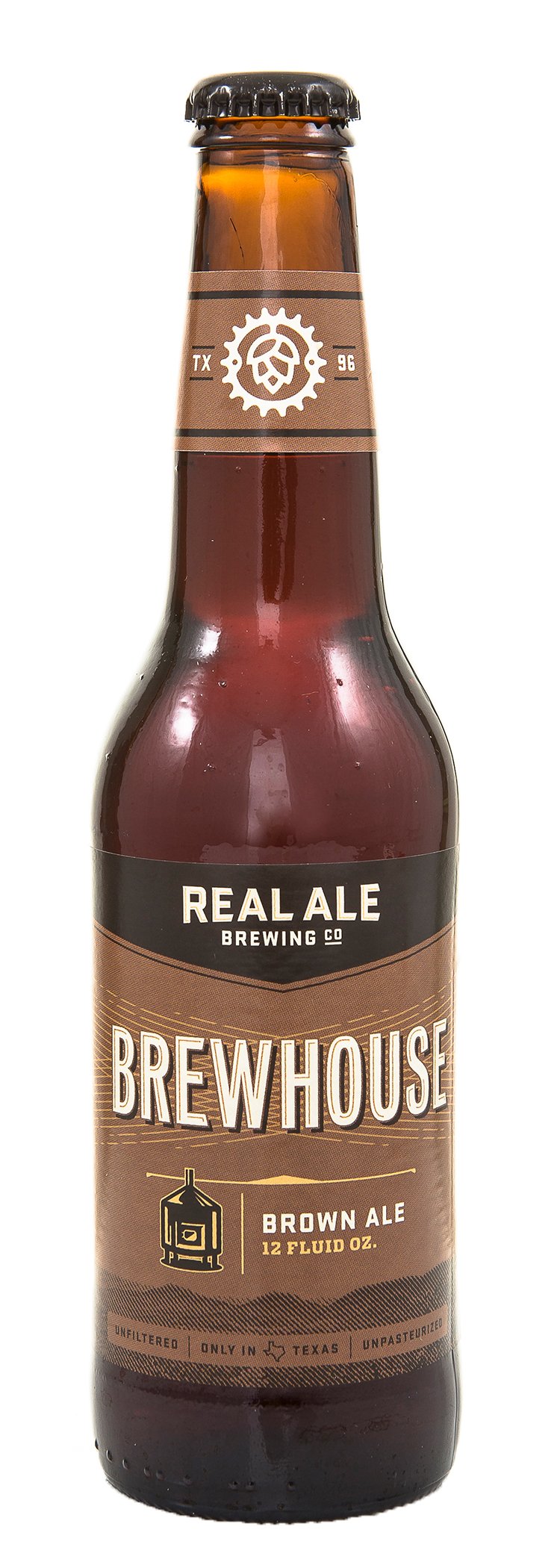 Real Ale Brewhouse Brown Ale, Glass Bottle Shop Beer at HEB
