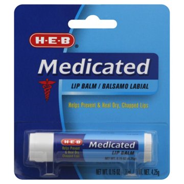 H-E-B Medicated Lip Balm, EACH