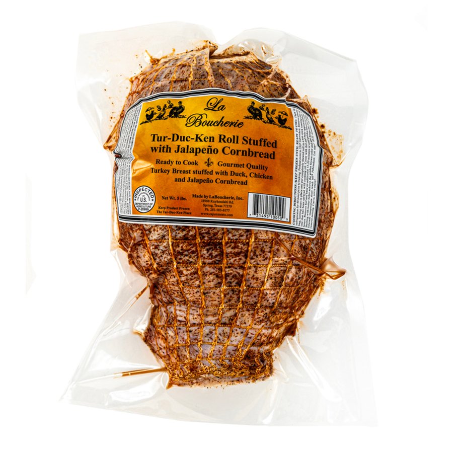 La Boucherie Jalapeno-Cornbread Stuffed Boneless Tur-Duc-Ken Roll