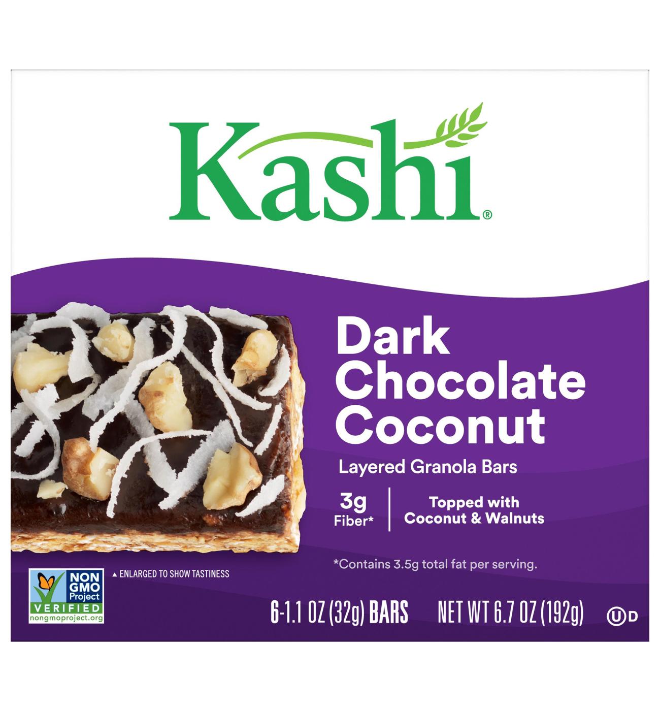 Kashi TLC Dark Chocolate Coconut Fruit and Grain Bars; image 2 of 2