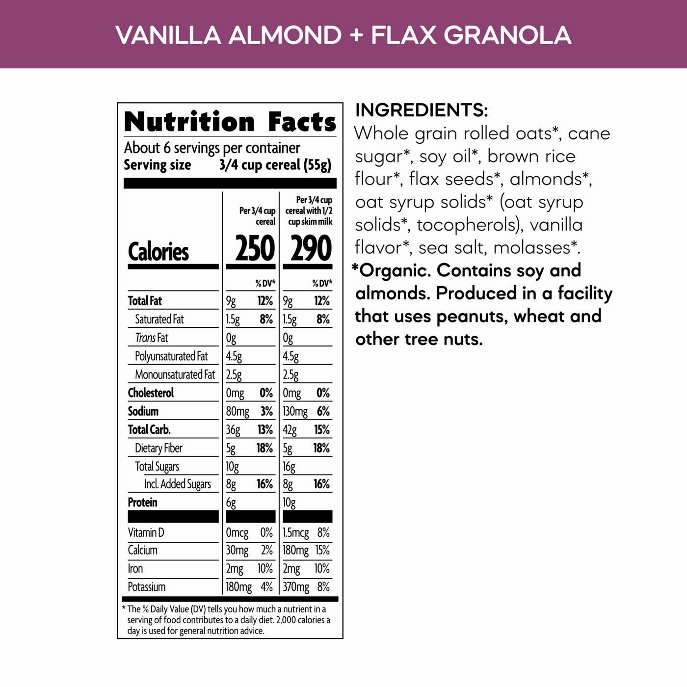 Nature's Path Organic Granola - Vanilla Almond & Flax; image 2 of 6