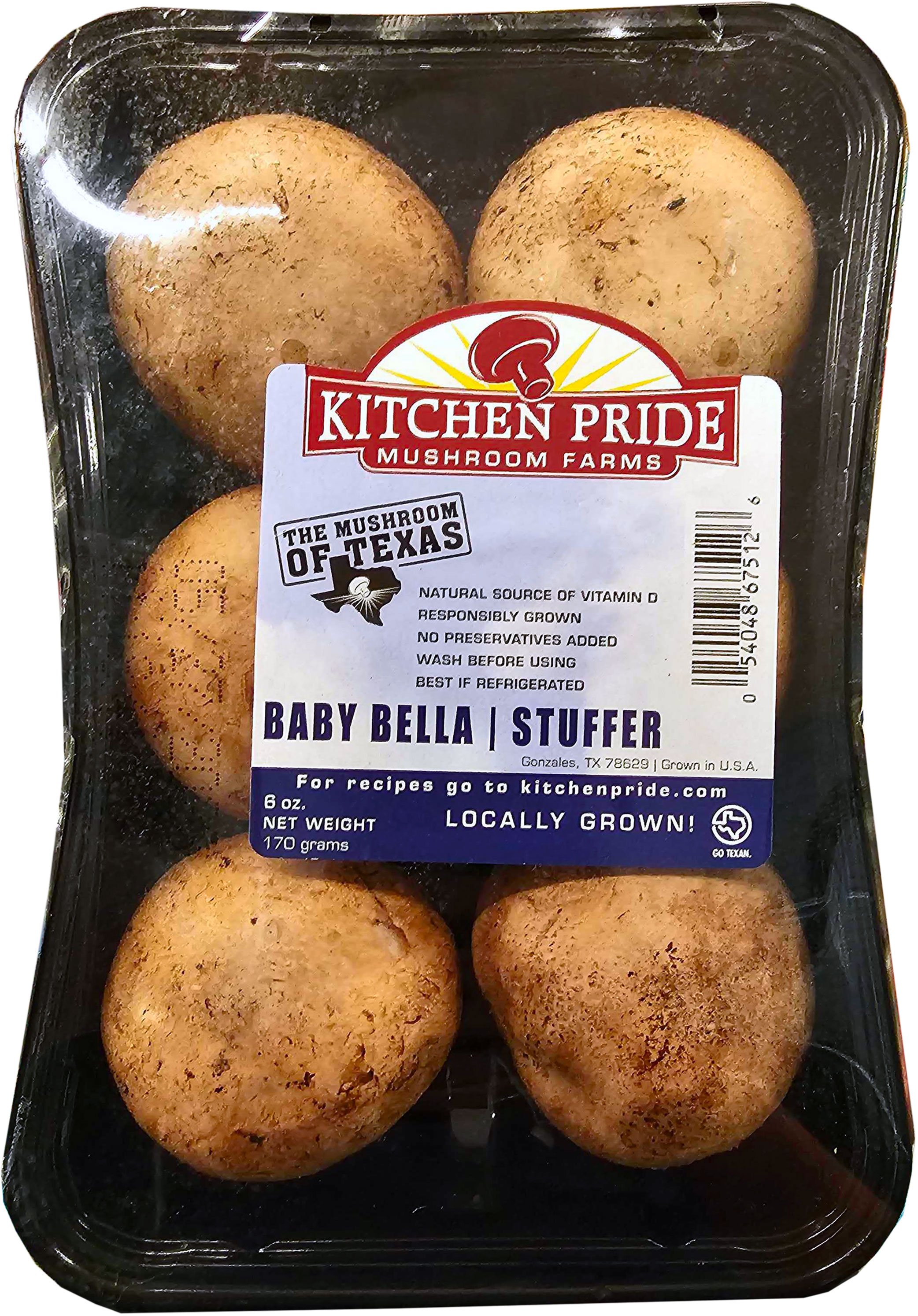 Kitchen Pride Texas Fresh Baby Bella Stuffer Mushrooms Shop Mushrooms