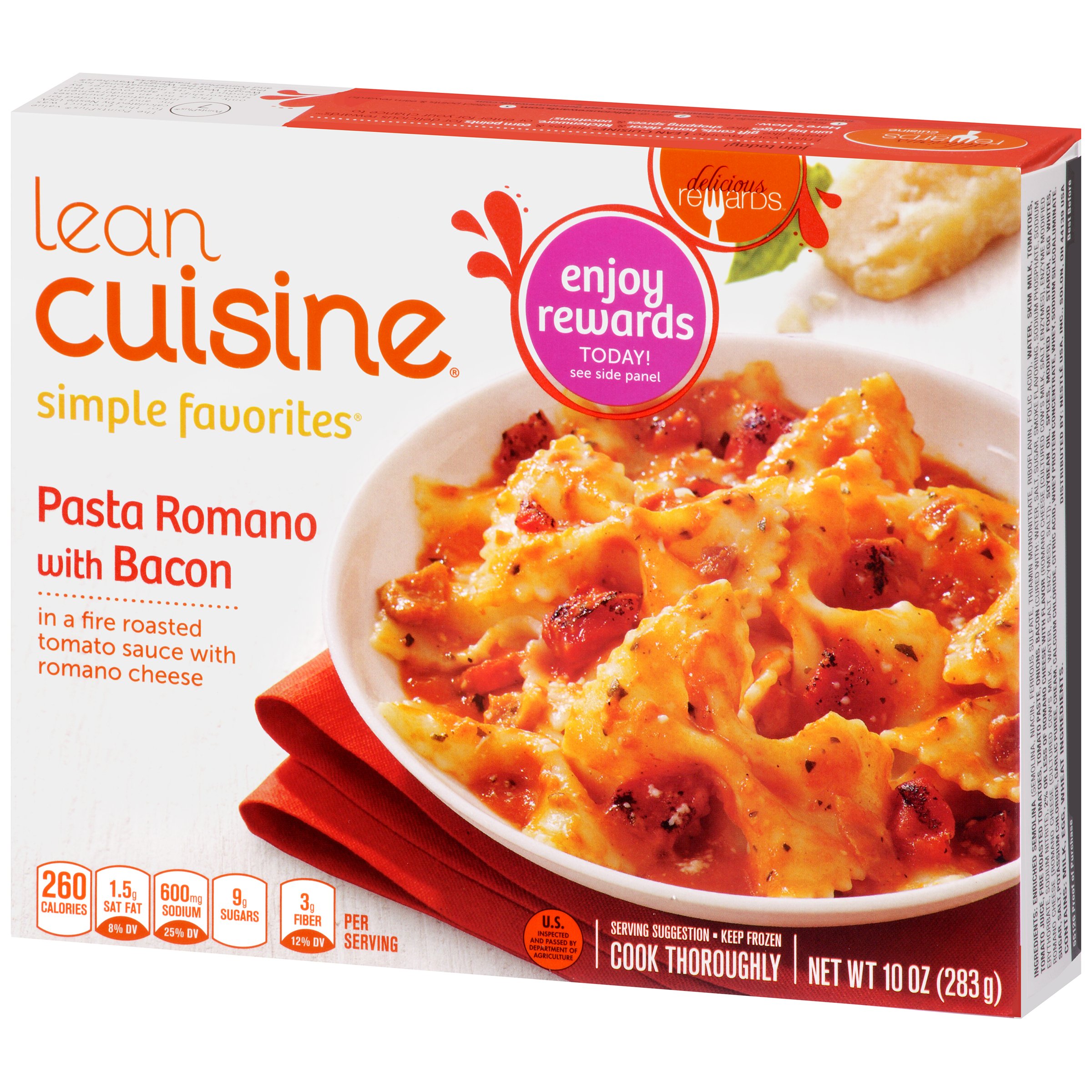 Lean Cuisine Pasta Romano with Bacon - Shop Entrees ...