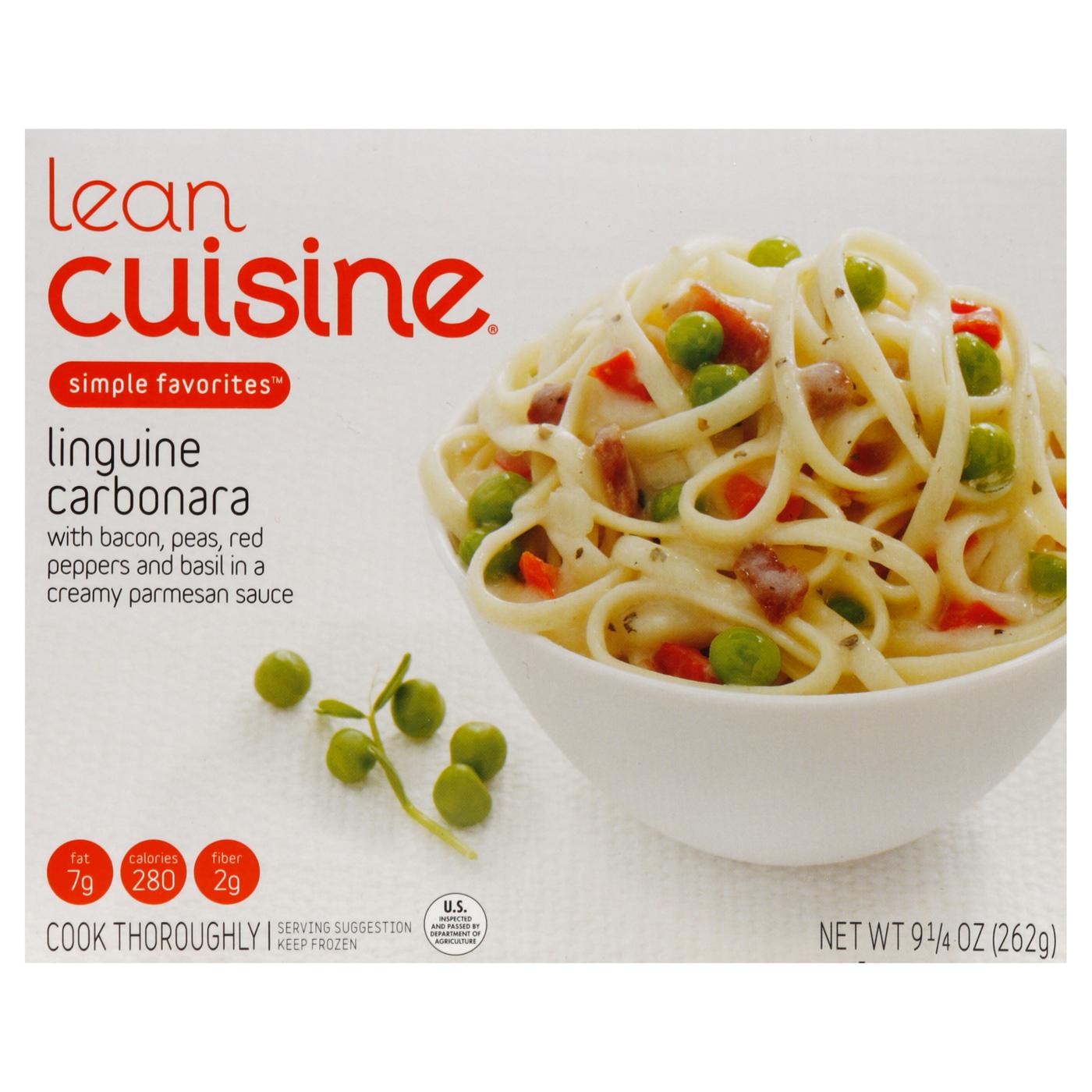 Lean Cuisine Simple Favorites Linguini Carbonara; image 1 of 2