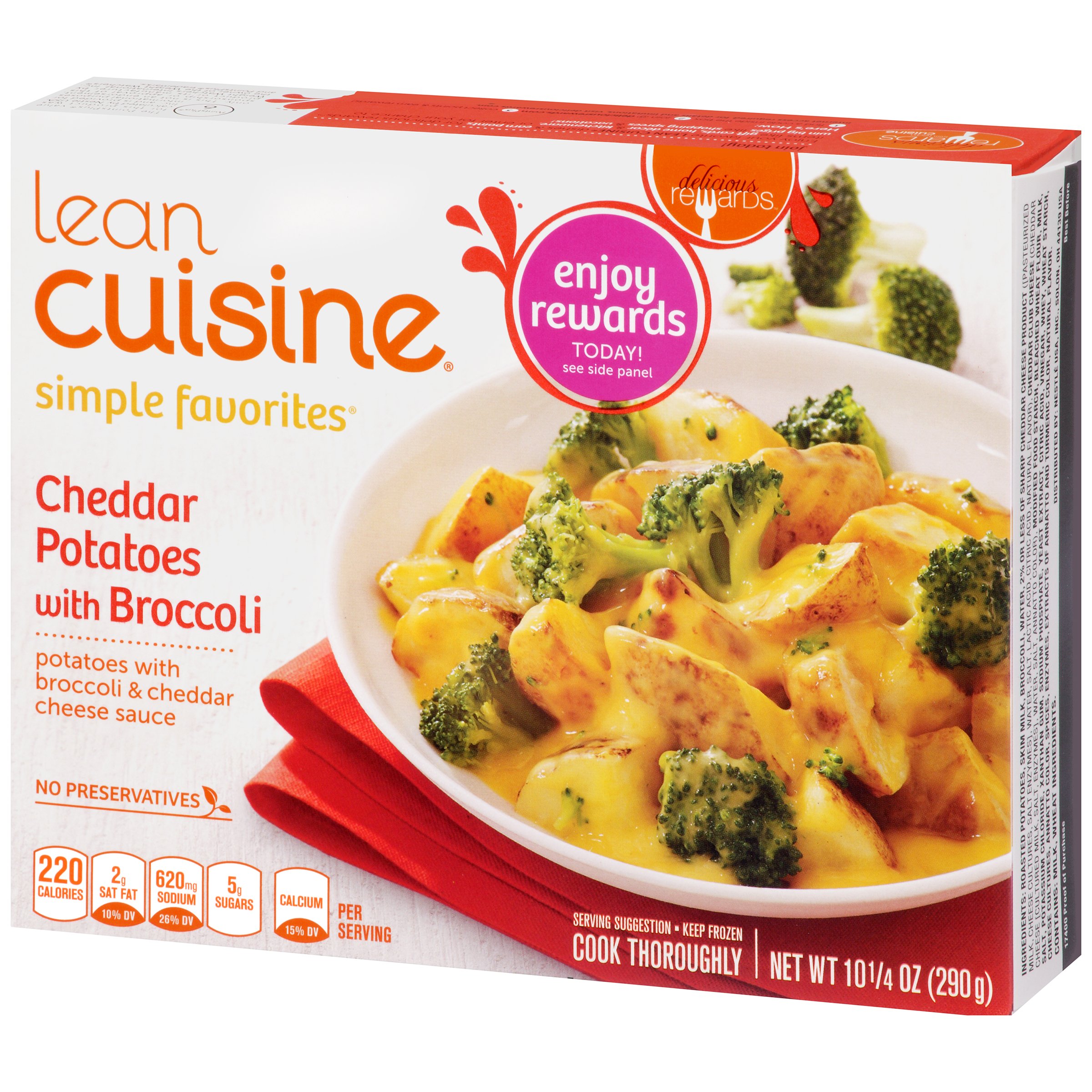 Lean Cuisine Simple Favorites Cheddar Potatoes with Broccoli - Shop Entrees & Sides at H-E-B