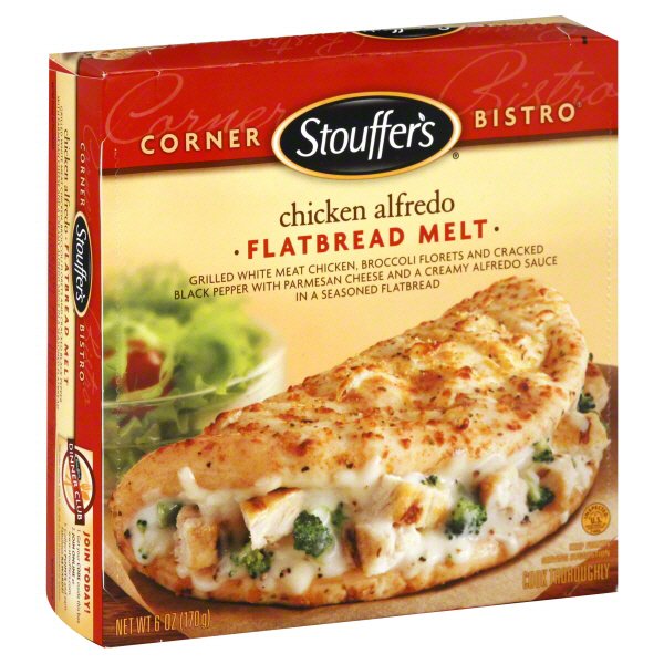 Stouffer's Corner Bistro Chicken Alfredo Flatbread Melt Shop Meals