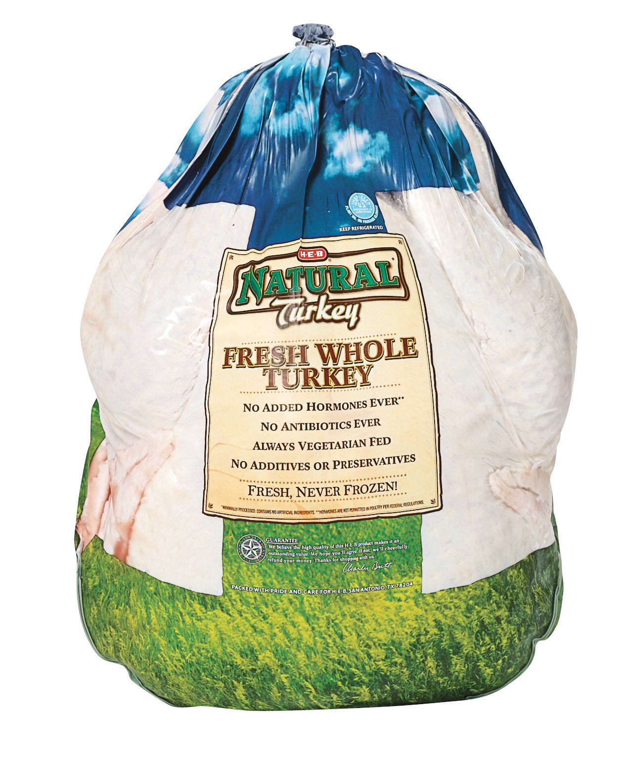 H-E-B Natural Fresh Whole Turkey