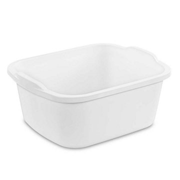Sterilite White Dishpan, 18 qt