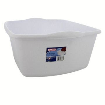 Sterilite White Dishpan, 18 qt