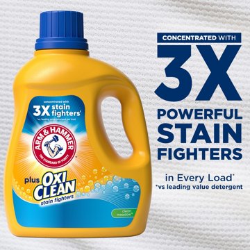Arm & Hammer Plus OxiClean HE Liquid Laundry Detergent, 74 Loads - Clean Meadow