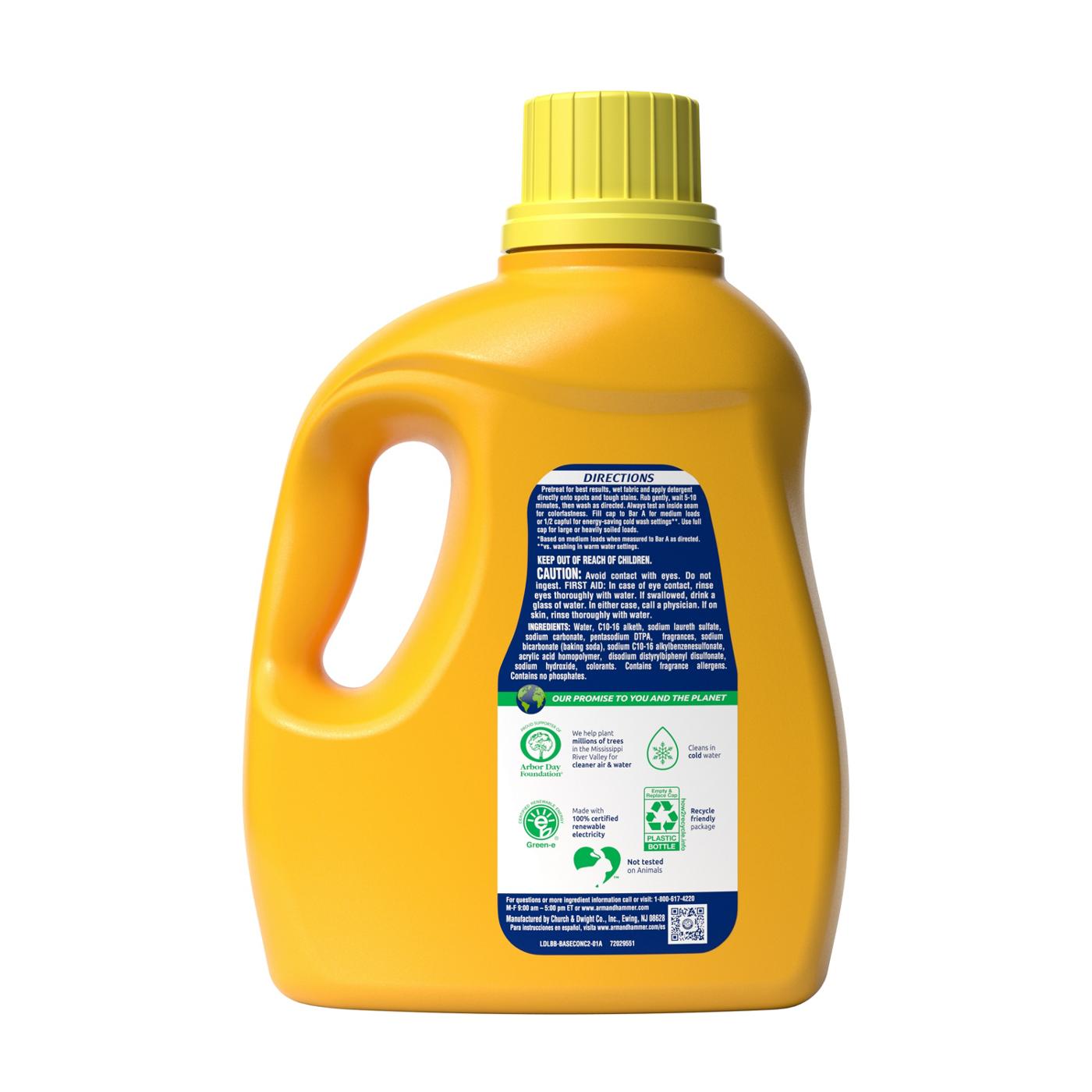 Arm & Hammer Powerfully Clean HE Liquid Laundry Detergent, 110 Loads - Clean Burst; image 2 of 11