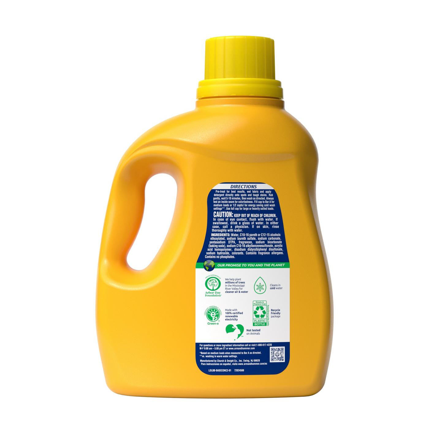 Arm & Hammer Powerfully Clean HE Liquid Laundry Detergent, 105 Loads - Clean Burst; image 4 of 4