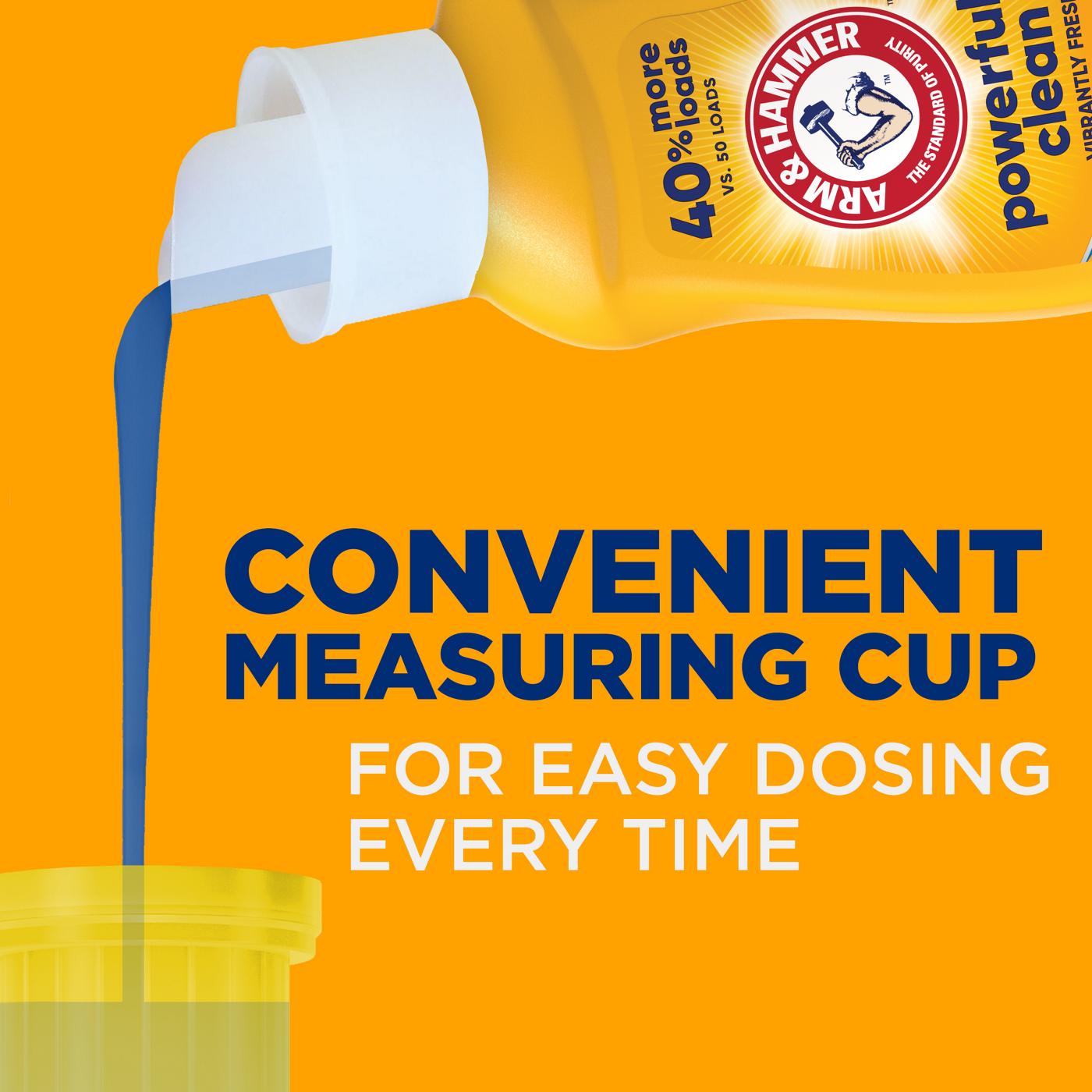 Arm & Hammer Powerfully Clean HE Liquid Laundry Detergent, 110 Loads - Clean Burst; image 10 of 11