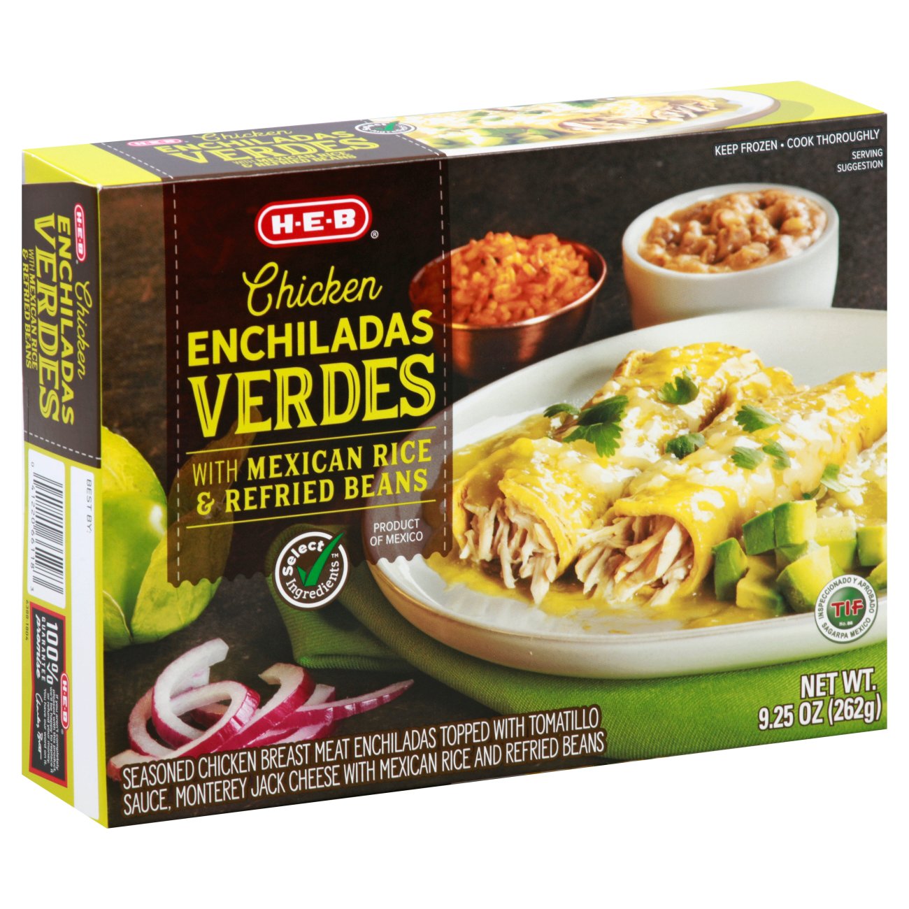 H-E-B Select Ingredients Chicken Enchiladas Verdes - Shop Entrees ...