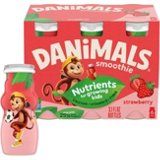 Danimals Strawberry Smoothies 6 pk Bottles, 3.1 oz