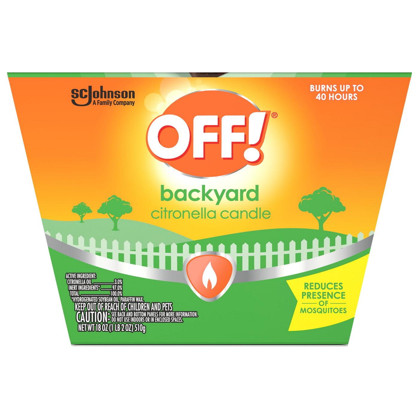 Off! Backyard Citronella Scented Candle; image 1 of 3