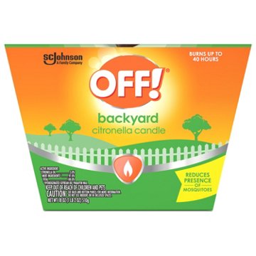 Off! Backyard Citronella Scented Candle, 18 oz