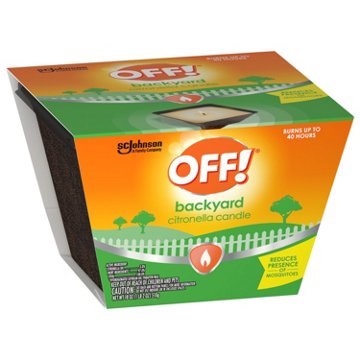 Off! Backyard Citronella Scented Candle, 18 oz