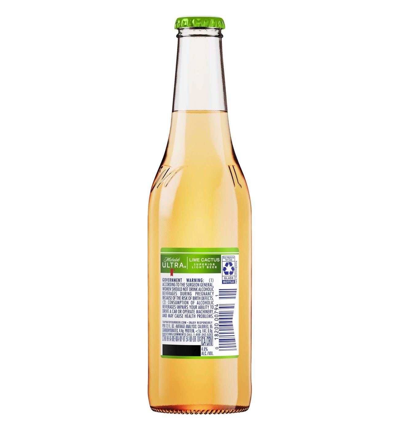Michelob ULTRA Infusions Superior Light Lime & Prickly Pear Cactus Beer ...
