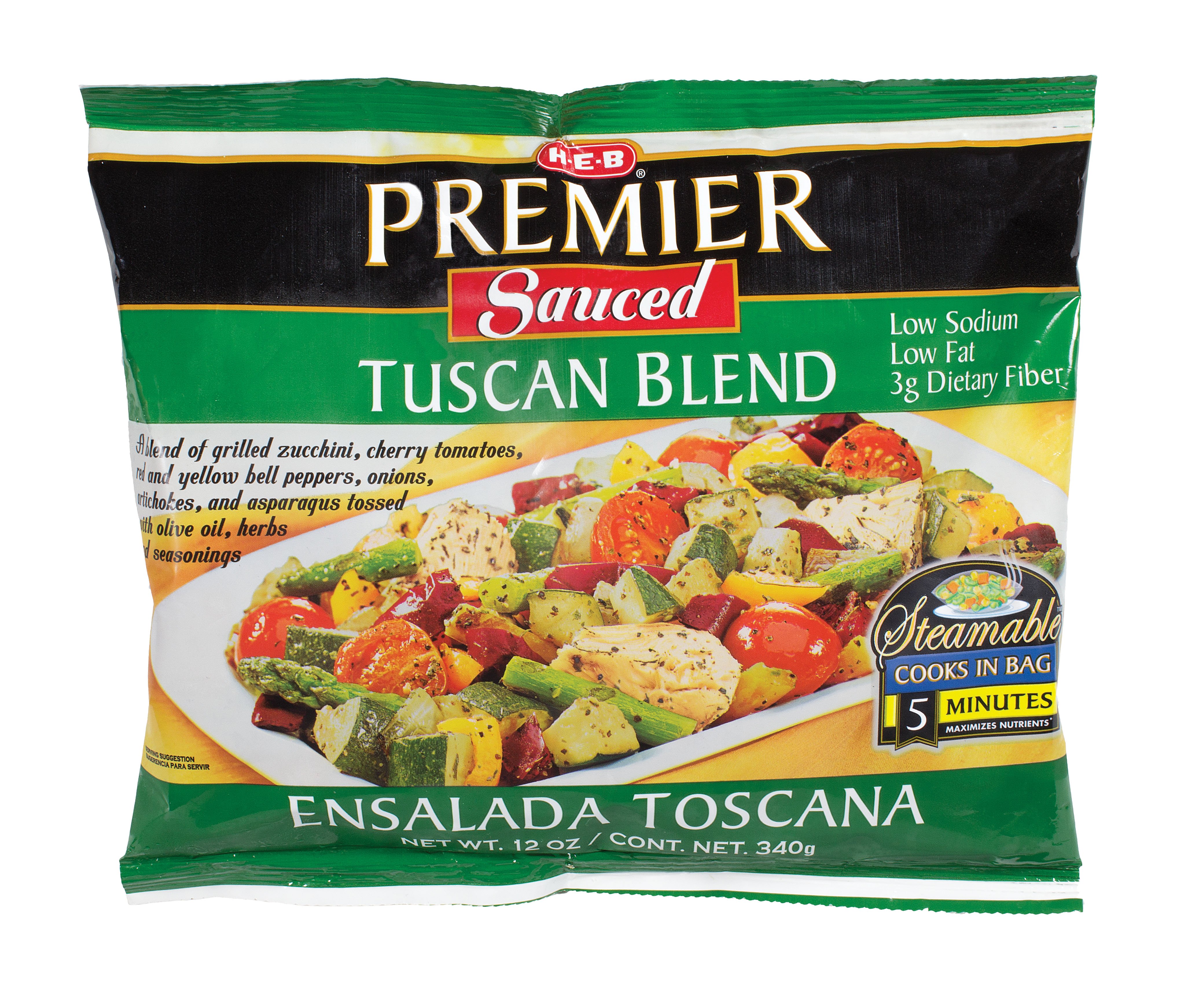 H-E-B Frozen Steamable Tuscan Vegetable Blend