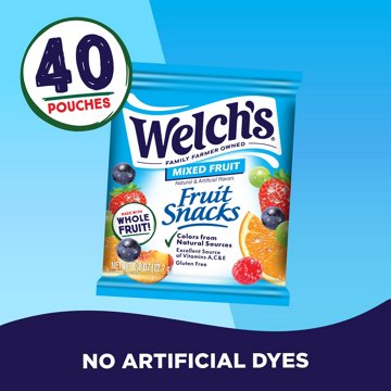Welch's Mixed Fruit Snacks - Family Size, 40 ct