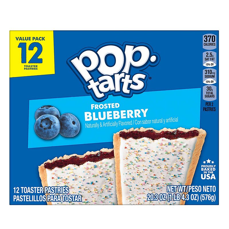 Pop-Tarts Frosted Blueberry Toaster Pastries - Shop Cereal ...