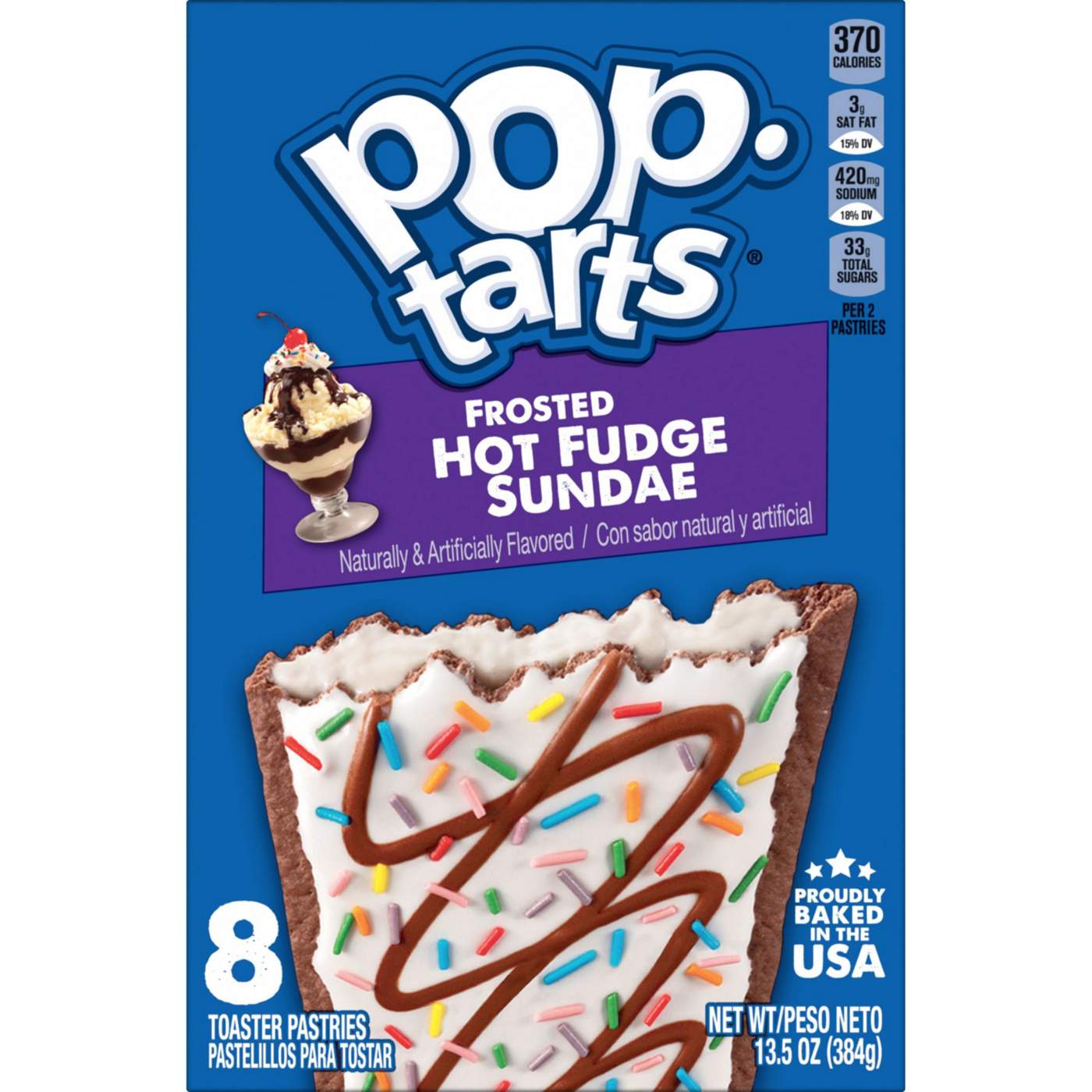 Pop-Tarts Frosted Hot Fudge Sundae Toaster Pastries; image 4 of 7