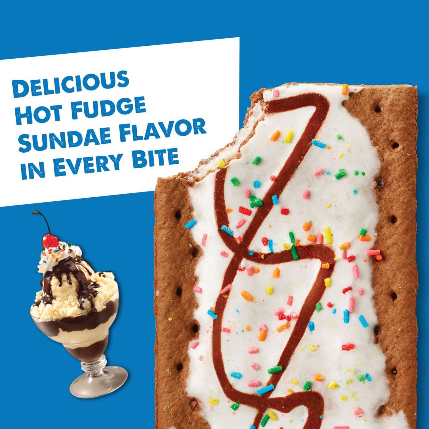 Pop-Tarts Frosted Hot Fudge Sundae Toaster Pastries; image 6 of 7