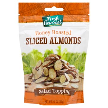 Fresh Gourmet Honey Roasted Sliced Almonds, 3.5 oz