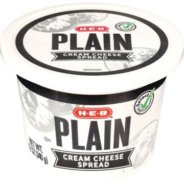 H-E-B Plain Cream Cheese Spread, 12 oz
