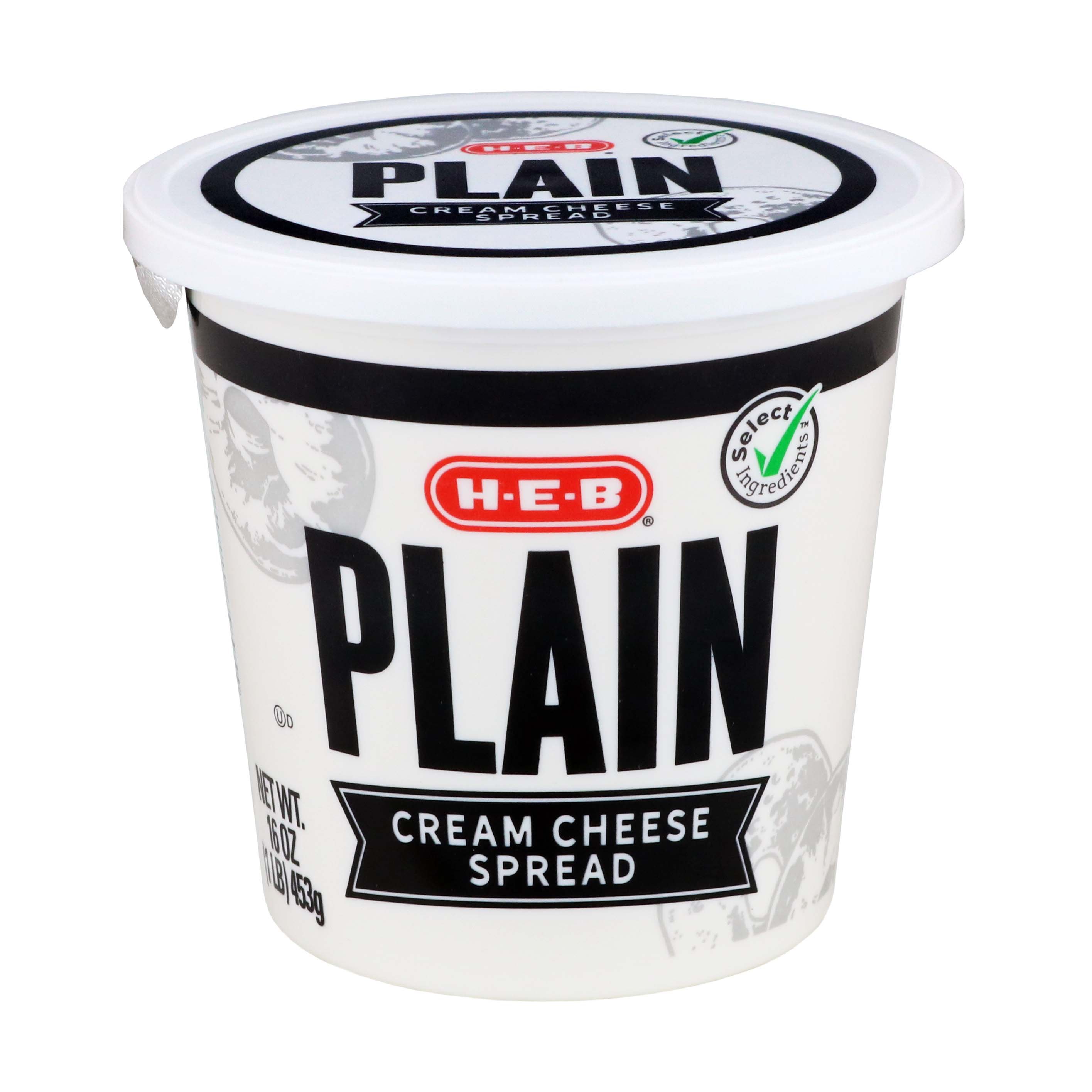 HEB Plain Cream Cheese Spread Shop Cheese at HEB