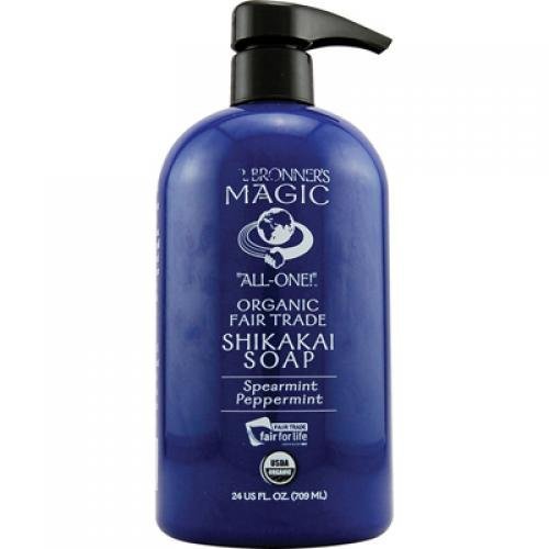 Dr. Bronner's AllOne Spearmint Peppermint Liquid Hand Soap Shop Bath