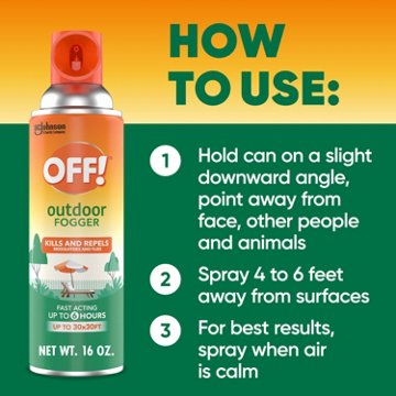 OFF! Outdoor Insect Fogger, 16 oz