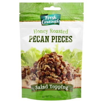 Fresh Gourmet Honey Roasted Pecan Pieces, 3.50 oz