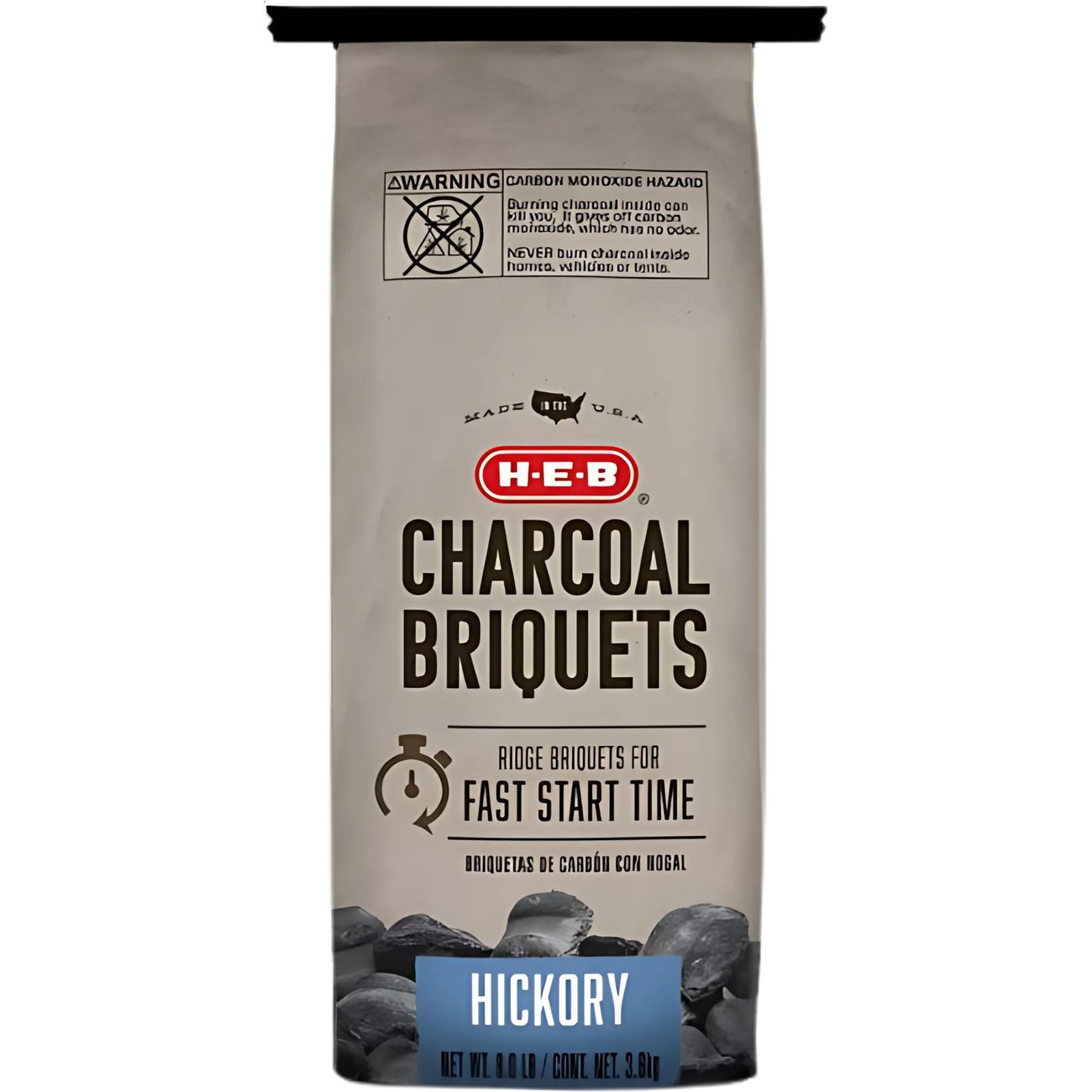 HEB Hickory Charcoal Briquettes Shop Charcoal, Wood & Fuel at HEB