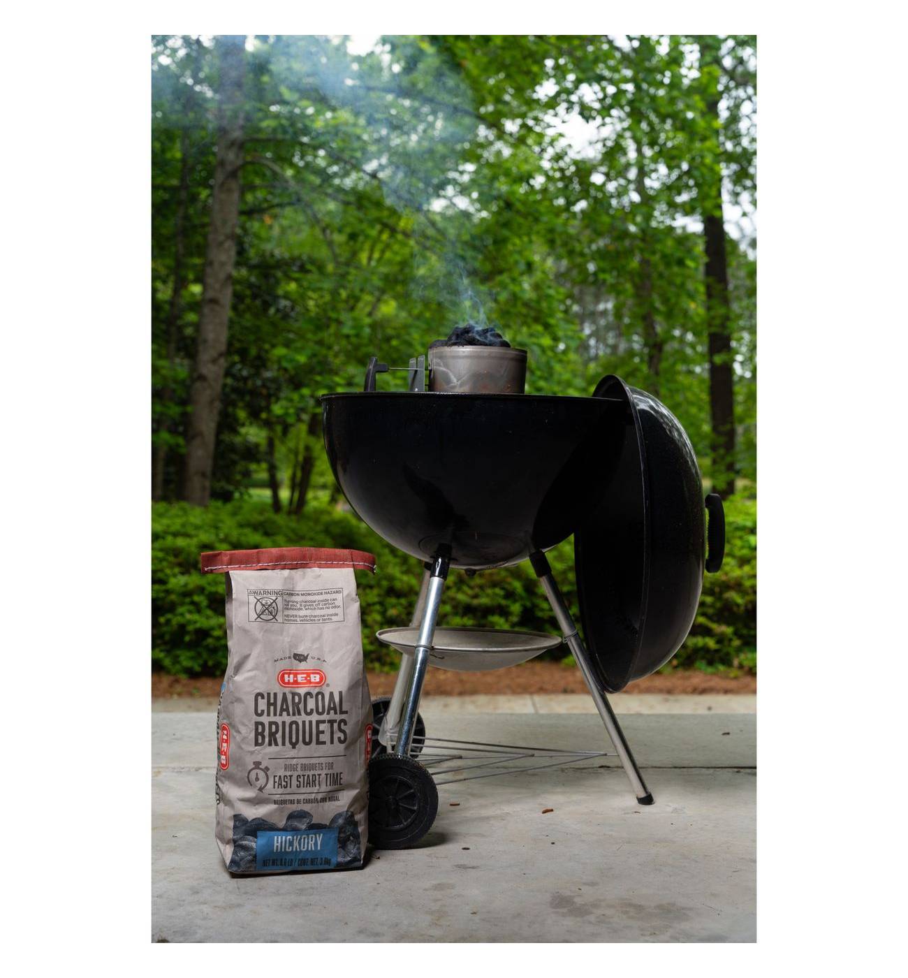 H-E-B Hickory Charcoal Briquets; image 2 of 2