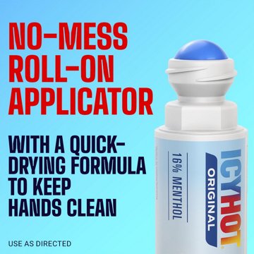 Icy Hot Medicated Max Strength No-Mess Applicator, 2.5 oz