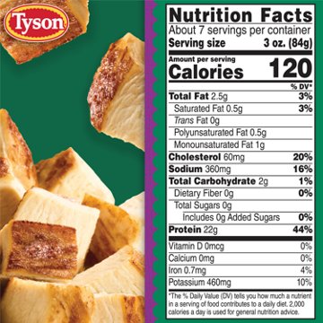 Tyson Frozen Oven Roasted Diced Chicken Breast, 22 oz
