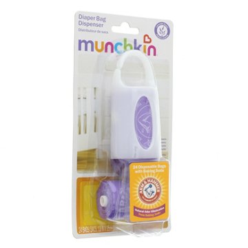 Munchkin Diaper Bag Dispenser - Lavender Scent, Assorted Color Bags