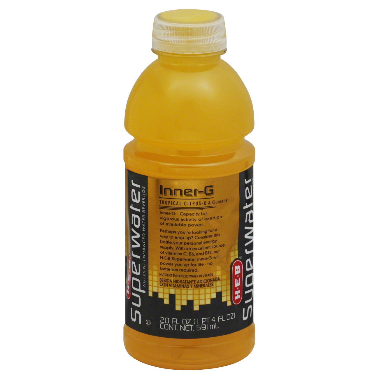 H E B Inner G Tropical Citrus Superwater Shop Sports Energy Drinks At H E B