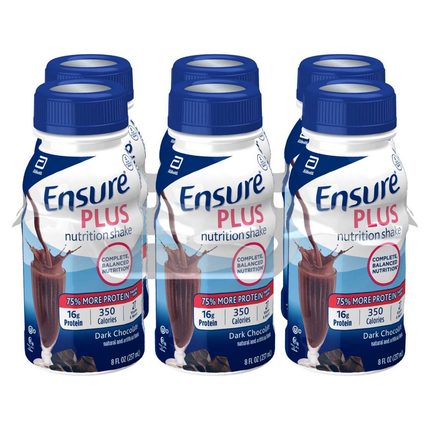 Ensure Plus Nutrition Shake Dark Chocolate Ready-to-Drink 6 pk; image 4 of 8