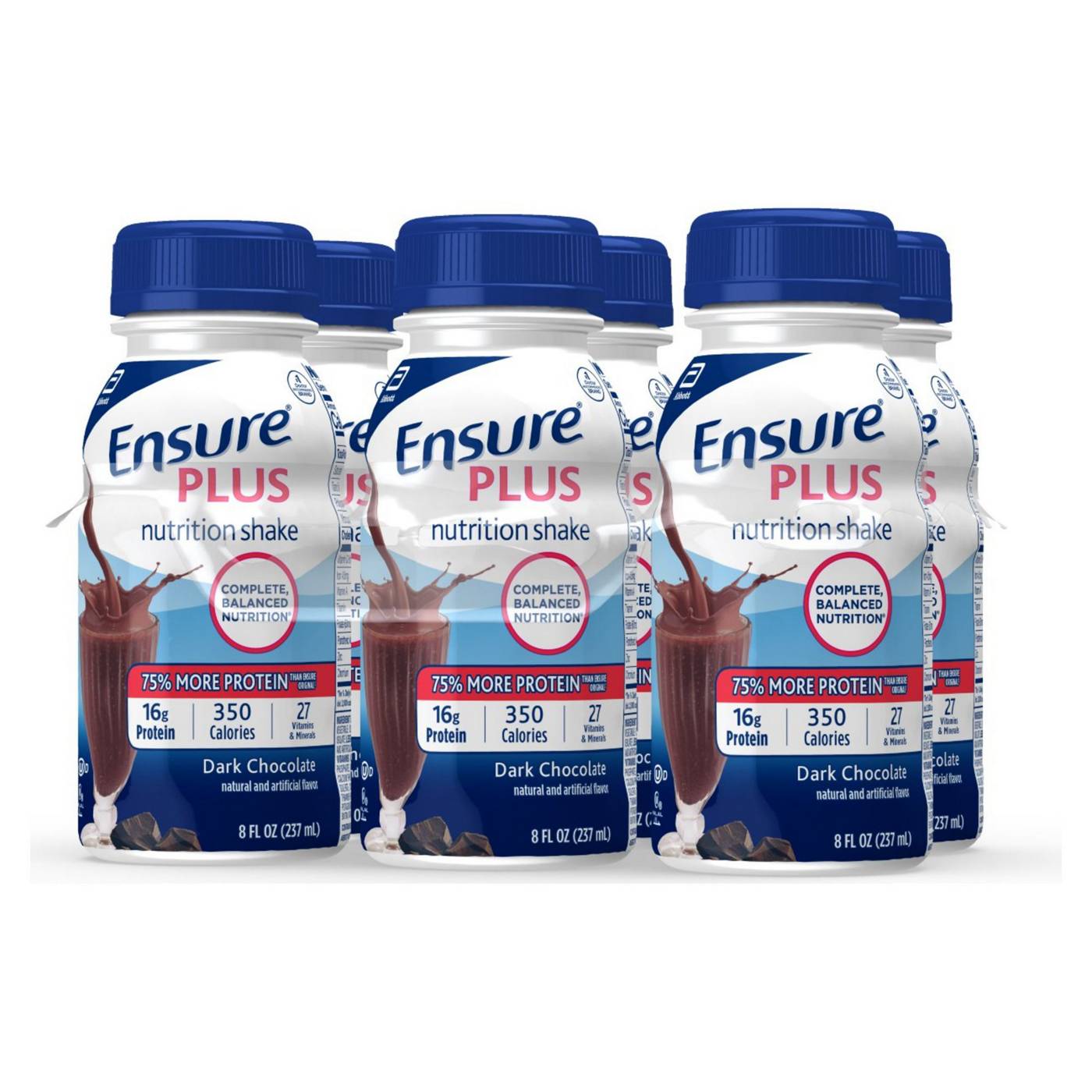 Ensure Plus Nutrition Shake Dark Chocolate Ready-to-Drink 6 pk; image 8 of 8