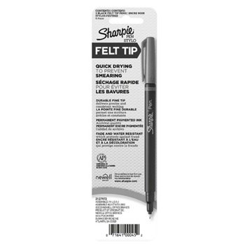 Sharpie Fine Point Felt Tip Pens - Black Ink, 2 pk