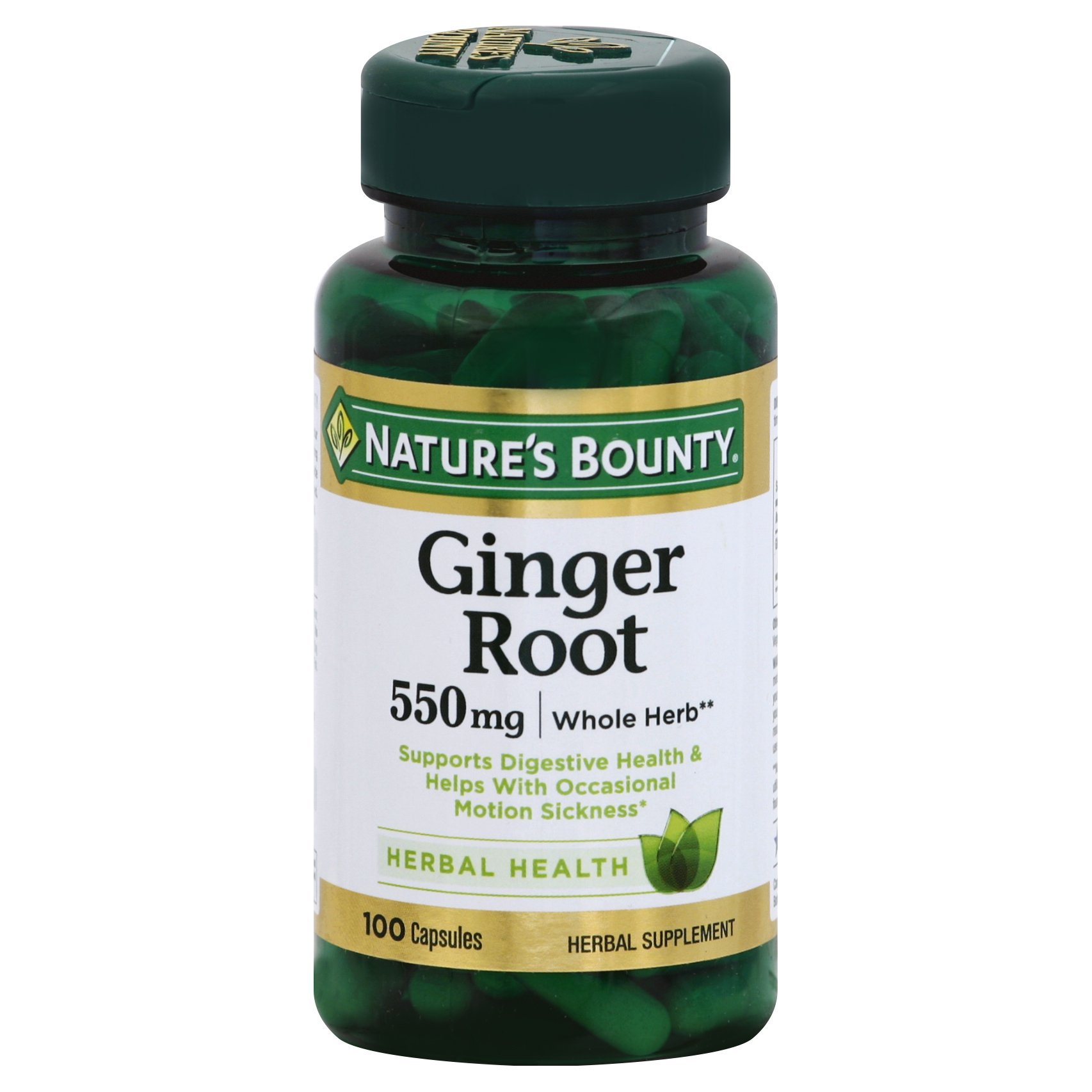 Nature's Bounty Ginger Root 550 mg Capsules Shop Vitamins