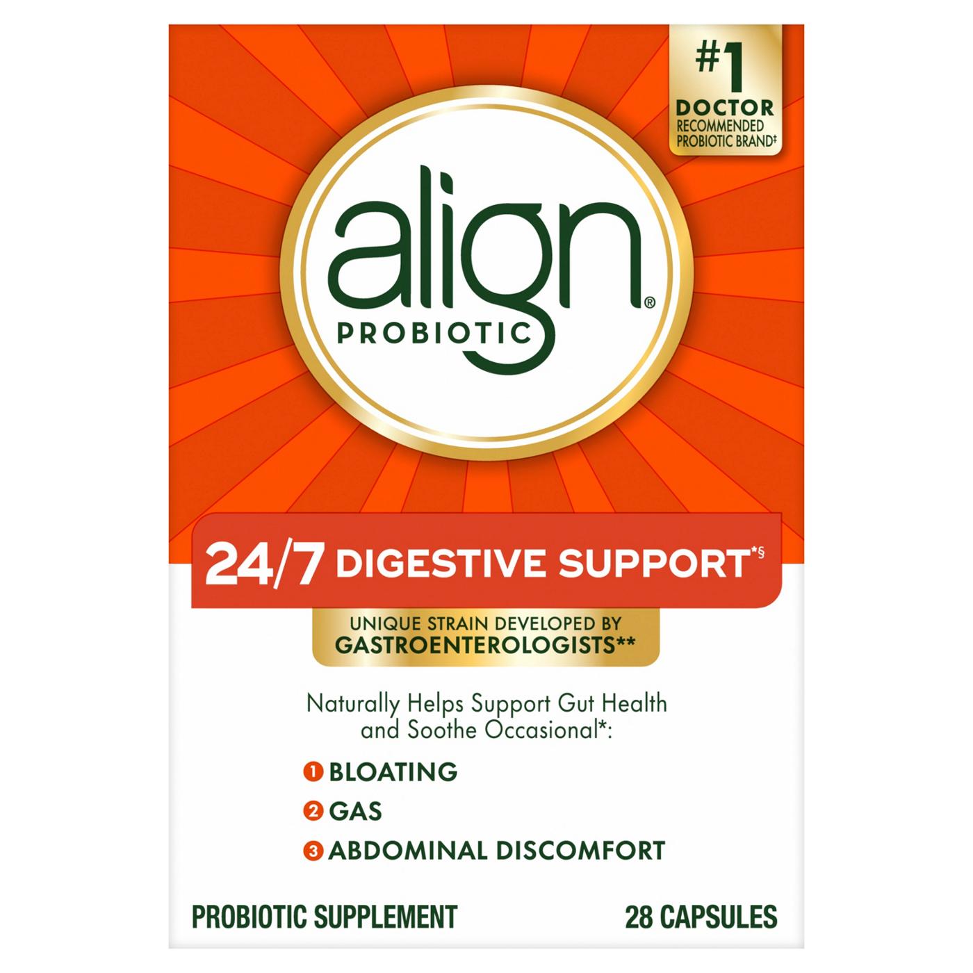 Align Probiotic Digestive Supplement Capsules; image 1 of 8