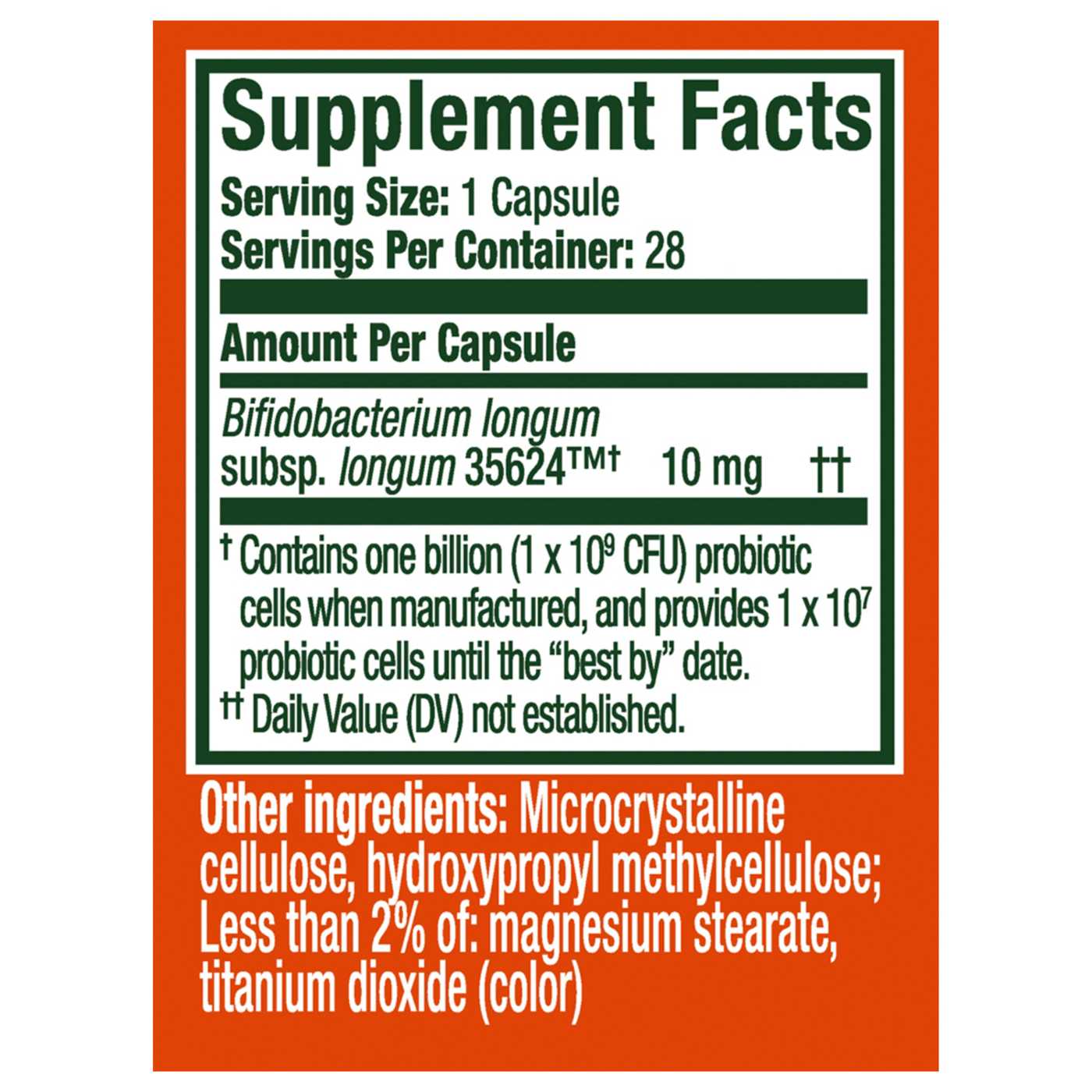 Align Probiotic Digestive Supplement Capsules; image 3 of 8