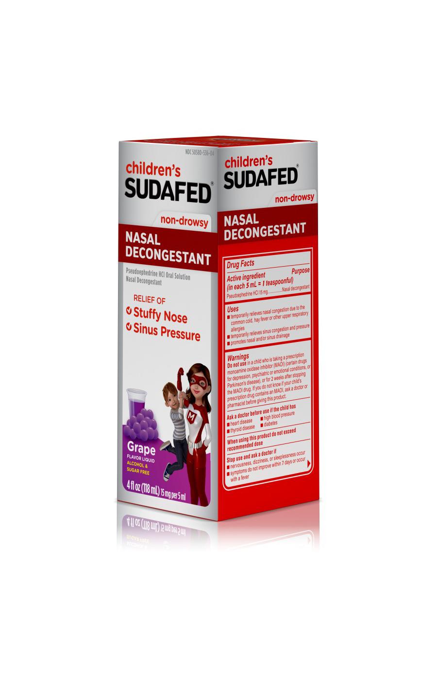 Children's Sudafed Children's Sudafed Nasal Decongestant; image 5 of 6