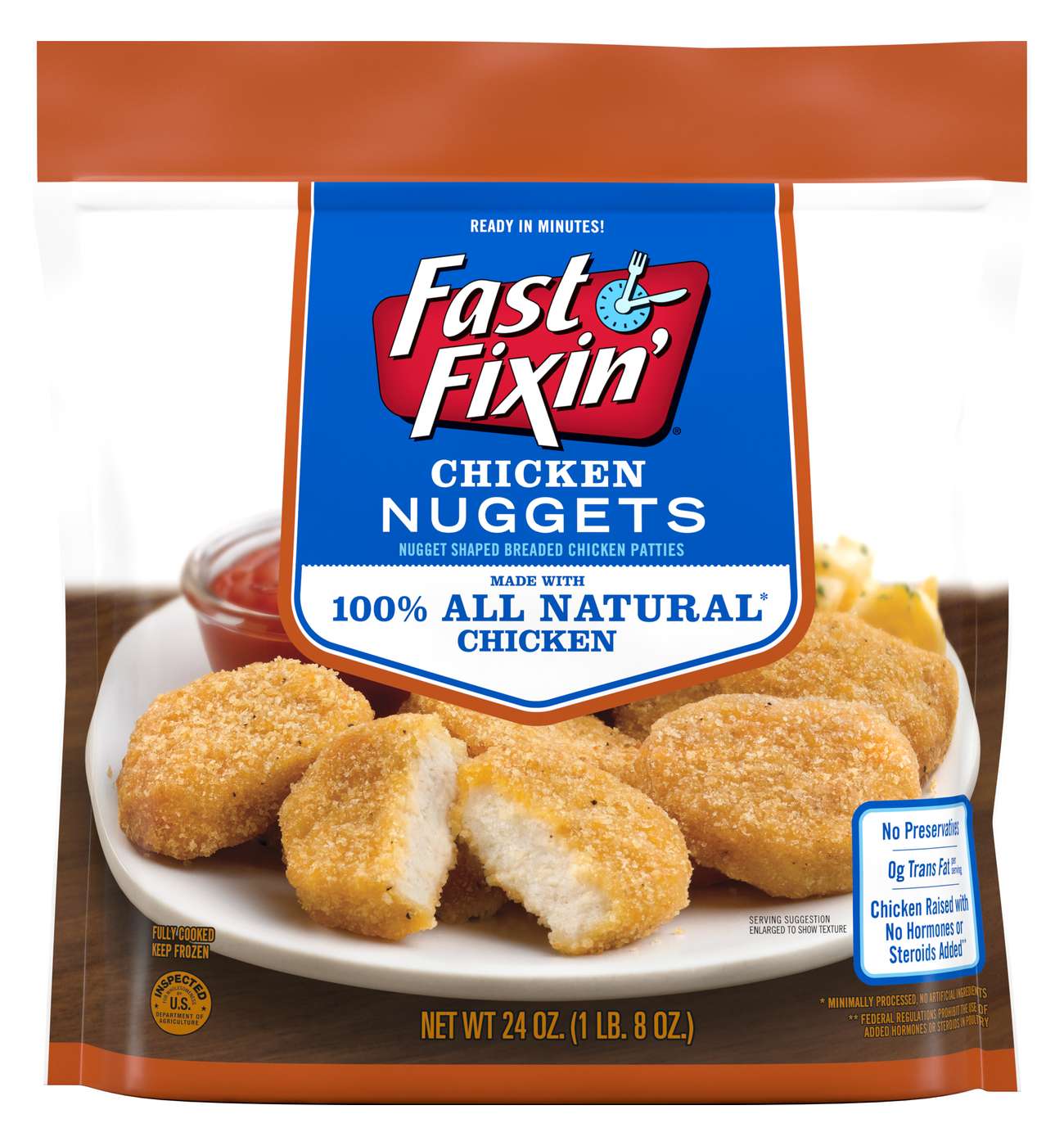 Fast Fixin' Fully Cooked Frozen Chicken Breast Nuggets; image 1 of 3