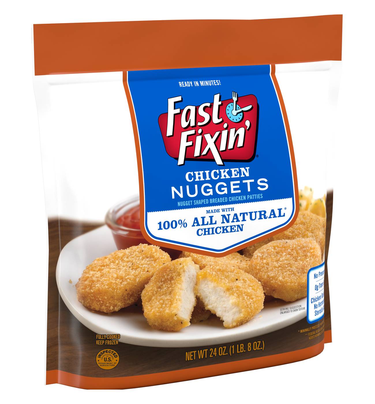 Fast Fixin' Fully Cooked Frozen Chicken Breast Nuggets; image 2 of 3