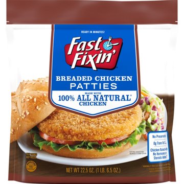 Fast Fixin' Frozen Chicken Breast Patties